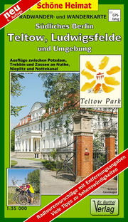 Radwander- und Wanderkarte Südliches Berlin, Teltow, Ludwigsfelde und Umgebung