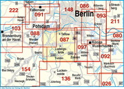 Radwander- und Wanderkarte Südliches Berlin, Teltow, Ludwigsfelde und Umgebung - Abbildung 1