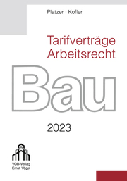 Tarifverträge Arbeitsrecht Bau 2023 - Cover