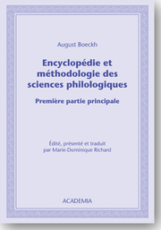 Encyclopédie et méthodologie des sciences philologiques
