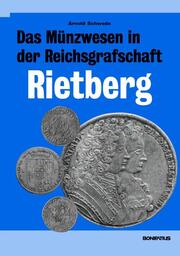 Das Münzwesen in der Reichsgrafschaft Rietberg - Cover