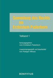 Sammlung des Rechts im Erzbistum Paderborn - Cover