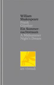 Ein Sommernachtstraum /A Midsummer Night's Dream (Shakespeare Gesamtausgabe, Band 2) - zweisprachige Ausgabe - Cover