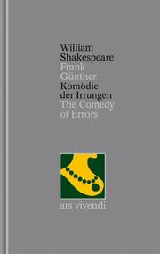 Komödie der Irrungen /The Comedy of Errors (Shakespeare Gesamtausgabe, Band 1) - zweisprachige Ausgabe - Cover