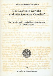 Das Lauterer Gericht und sein Speyerer Oberhof