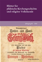 Blätter für Pfälzische Kirchengeschichte und religiöse Volkskunde - Cover