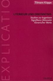 Literatur und Erkenntnis - Cover