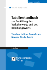 Tabellenhandbuch zur Ermittlung des Verkehrswerts und des Beleihungswerts von Grundstücken - Cover