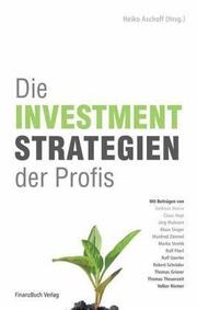 Die Investmentstrategien der Profis - Cover