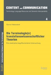 Die Terminolgie(n) translationwissenschaftlicher Thorien