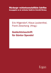 Gedächtnisschrift für Günter Spendel - Cover
