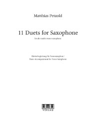 11 Duets For Saxophone - Klavierbegleitung
