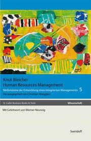 Human Resources Management: Unternehmenskulturen im Spannungsfeld neuer Herausforderungen - Cover