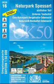 UK50-16 Naturpark Spessart südlicher Teil - Cover