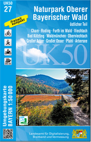 UK50-27 Naturpark Oberer Bayerischer Wald - östlicher Teil