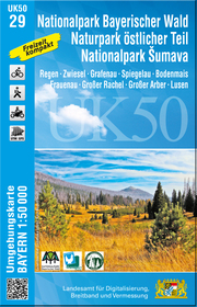 UK50-29 Nationalpark Bayerischer Wald, Naturpark östlicher Teil, Nationalpark Sumava