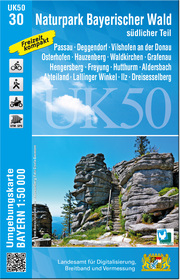 UK50-30 Naturpark Bayerischer Wald - südlicher Teil