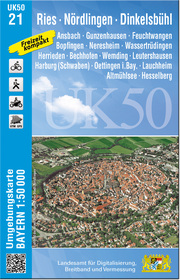 UK50-21 Ries, Nördlingen, Dinkelsbühl - Cover