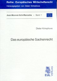Das europäische Sachenrecht
