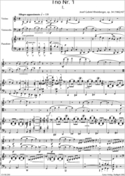 Josef Gabriel Rheinberger / Sämtliche Werke: Kammermusik II: Klaviertrios - Abbildung 1