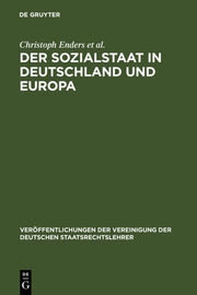 Der Sozialstaat in Deutschland und Europa - Cover