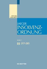 Henckel, Wolfram; Gerhardt, Walter: Insolvenzordnung / §§ 217-359