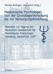 Medizinische Psychologie: Von der Grundlagenforschung bis zur Versorgungsforschung