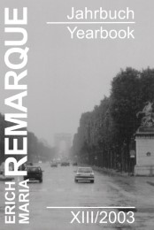 Erich Maria Remarque Jahrbuch XIII /2003 - Cover