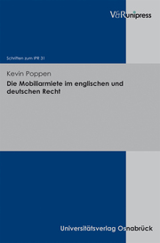 Die Mobiliarmiete im englischen und deutschen Recht - Cover