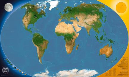Satellitenbild-Weltkarte