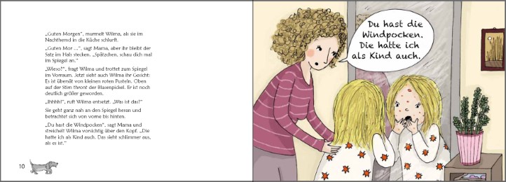 Wilma und die Windpocken - Das Bilder-Erzählbuch für Kinder, die Windpocken haben oder mehr darüber wissen wollen - Abbildung 3