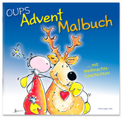 Oups Advent-Malbuch mit 24 Weihnachts-Botschaften