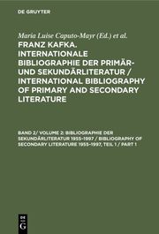 Bibliographie der Sekundärliteratur 1955-1997 / Bibliography of Secondary Literature 1955-1997