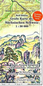 Große Karte der Sächsischen Schweiz 1:30000 - Cover