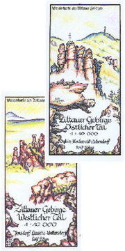 Zittauer Gebirge Östlicher und Westlicher Teil (Kartensatz mit 2 Karten)