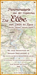 Die Elbe. Panoramakarte aus der Vogelschau - Cover