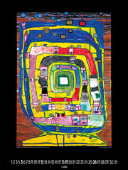 Großer Hundertwasser Art Calendar 2025 - Abbildung 1
