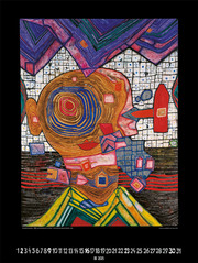 Großer Hundertwasser Art Calendar 2025 - Abbildung 3
