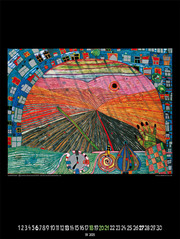 Großer Hundertwasser Art Calendar 2025 - Abbildung 4