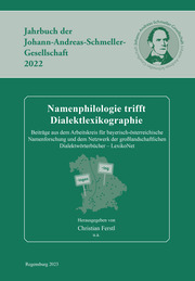 Namenphilologie trifft Dialektlexikographie - Cover