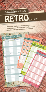 Familienplaner 'RETRO' Kalender 2025 - Cover