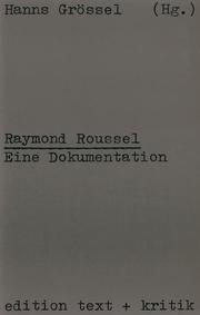 Raymond Roussel - Cover