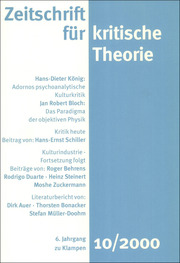 Zeitschrift für kritische Theorie / Zeitschrift für kritische Theorie, Heft 10