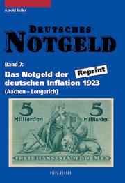 Deutsches Notgeld/Das Notgeld der deutschen Inflation 1923 - Cover