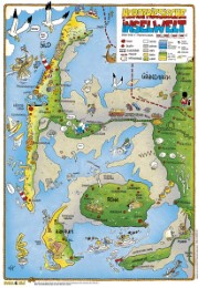 Cartoonlandkarte Nordfriesische Inselwelt - Cover