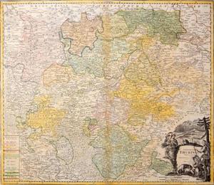 Historische Karte: Land Thüringen 1738 (Thüringen Tabula)