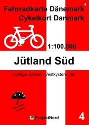 Fahrradkarte Dänemark 4/Cykelkort Danmark 1:100.000 - Jütland Süd