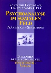Psychoanalyse im sozialen Feld - Cover