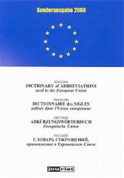 Abkürzungswörterbuch Europäische Union