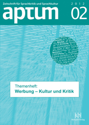 Aptum - Zeitschrift für Sprachkritik und Sprachkultur 02/2012